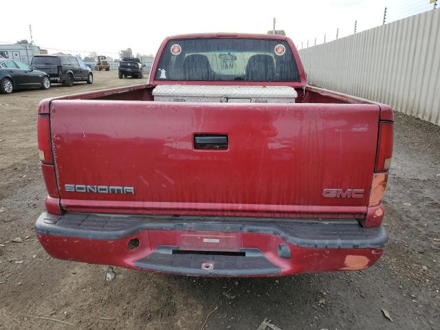 1GTCS19W518193740 - 2001 GMC SONOMA RED photo 6