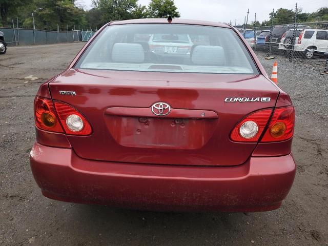 1NXBR32E84Z221624 - 2004 TOYOTA COROLLA CE RED photo 6