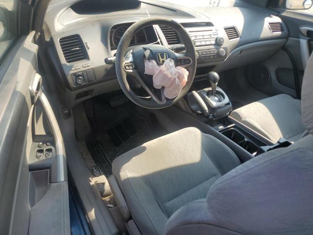 2HGFG12858H555310 - 2008 HONDA CIVIC EX BLUE photo 8