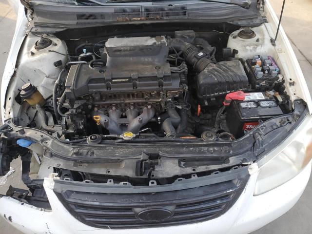 KNAFE121785531005 - 2008 KIA SPECTRA EX WHITE photo 11