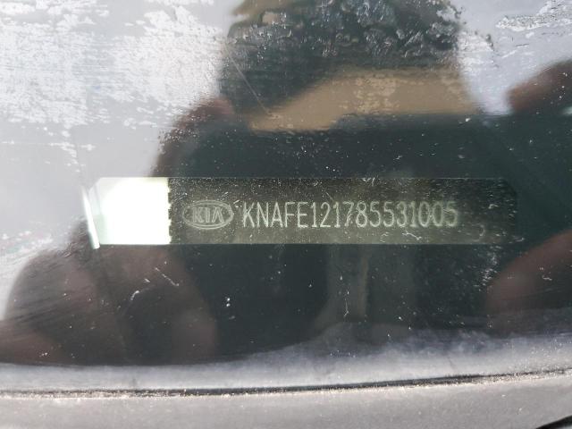 KNAFE121785531005 - 2008 KIA SPECTRA EX WHITE photo 12
