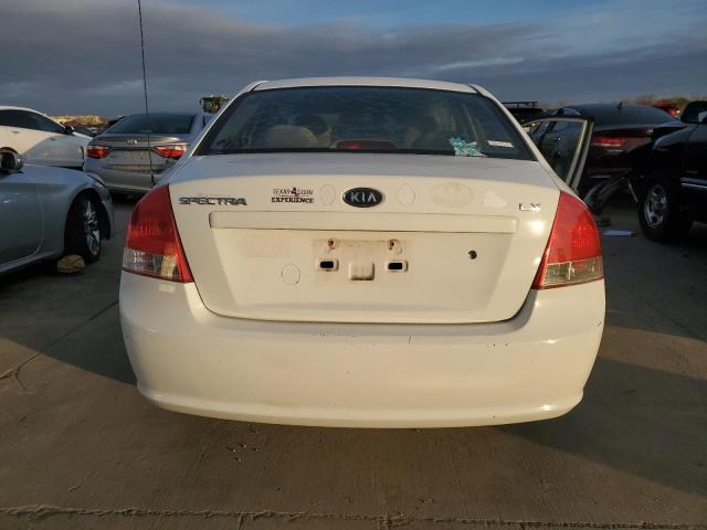 KNAFE121785531005 - 2008 KIA SPECTRA EX WHITE photo 6