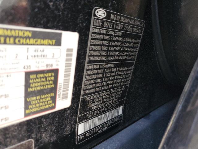 SALWR2VF4FA629927 - 2015 LAND ROVER RANGE ROVE HSE BLACK photo 12