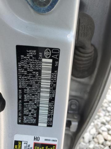 2T1BURHEXKC175642 - 2019 TOYOTA COROLLA L فضي صورة 12