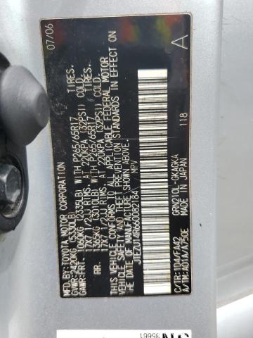 JTEZU14R660082184 - 2006 TOYOTA 4RUNNER SR5 ვერცხლისფერი ფოტო 13