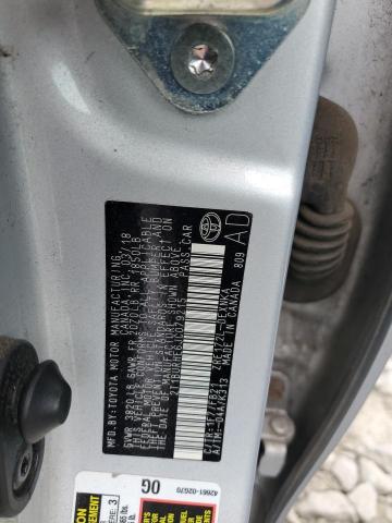 2T1BURHE6JC079215 - 2018 TOYOTA COROLLA L Gümüş fotoğraf 12