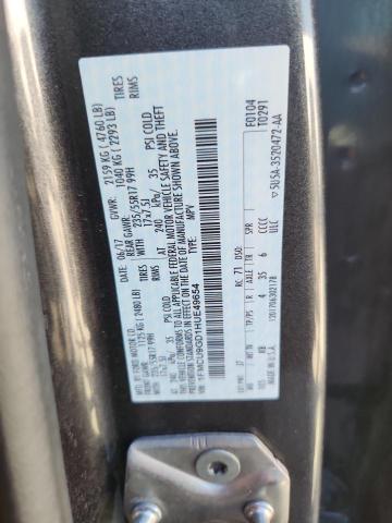 1FMCU9GD1HUE49654 - 2017 FORD ESCAPE SE BLACK photo 13