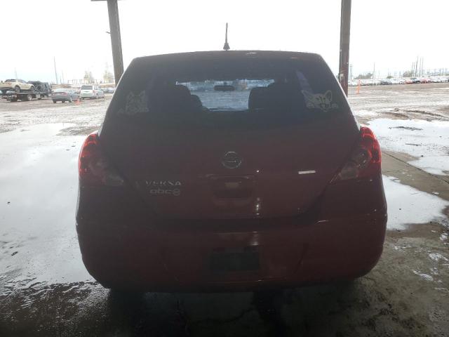 3N1BC1CP0CK292358 - 2012 NISSAN VERSA S RED photo 6