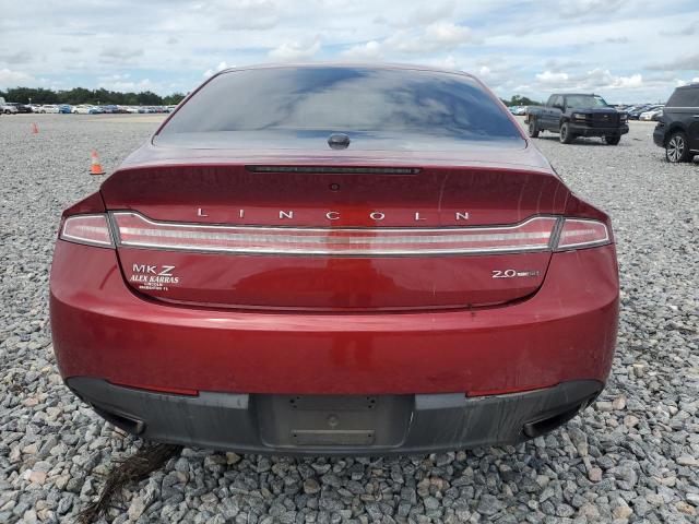 3LN6L2G95GR606238 - 2016 LINCOLN MKZ RED photo 6