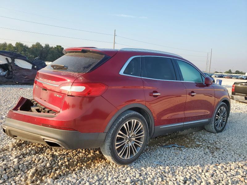 2LMTJ6LP0GBL52848 - 2016 LINCOLN MKX RESERVE Կարմիր լուսանկար 3