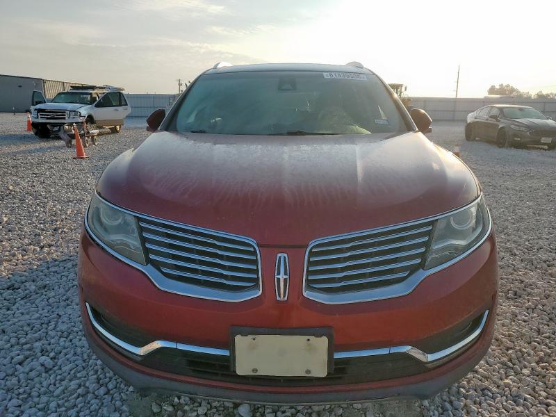 2LMTJ6LP0GBL52848 - 2016 LINCOLN MKX RESERVE Կարմիր լուսանկար 5