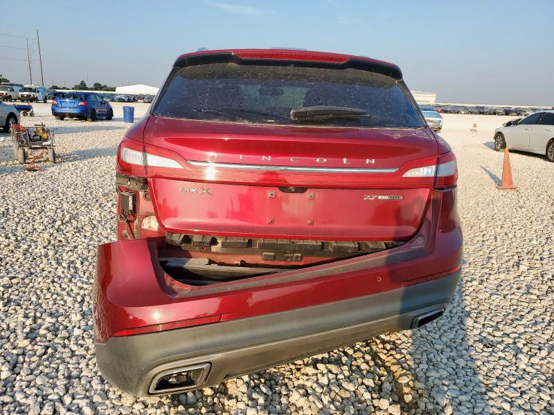 2LMTJ6LP0GBL52848 - 2016 LINCOLN MKX RESERVE Կարմիր լուսանկար 6