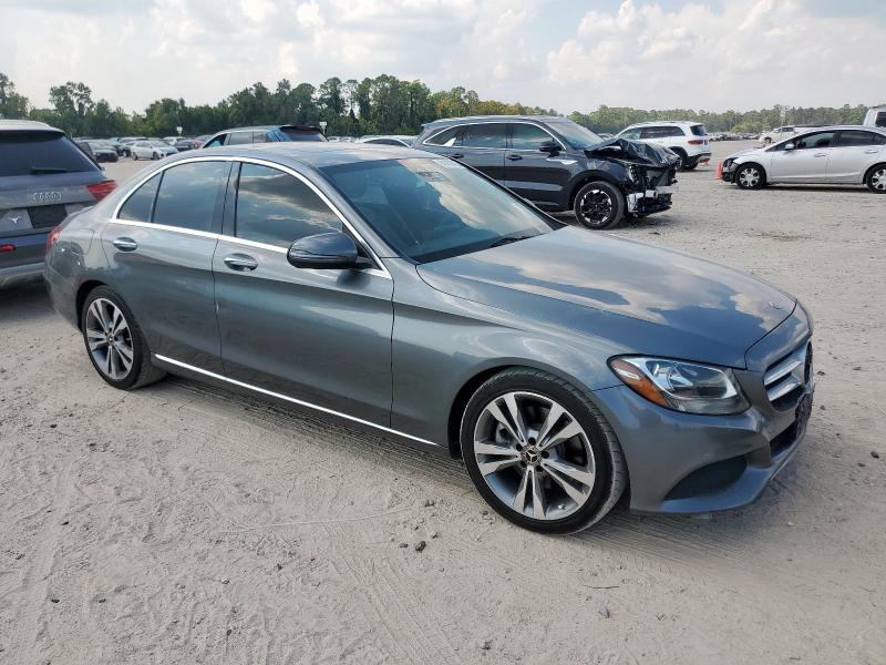 55SWF4JB2JU257338 - 2018 MERCEDES-BENZ C 300 GRAY photo 4