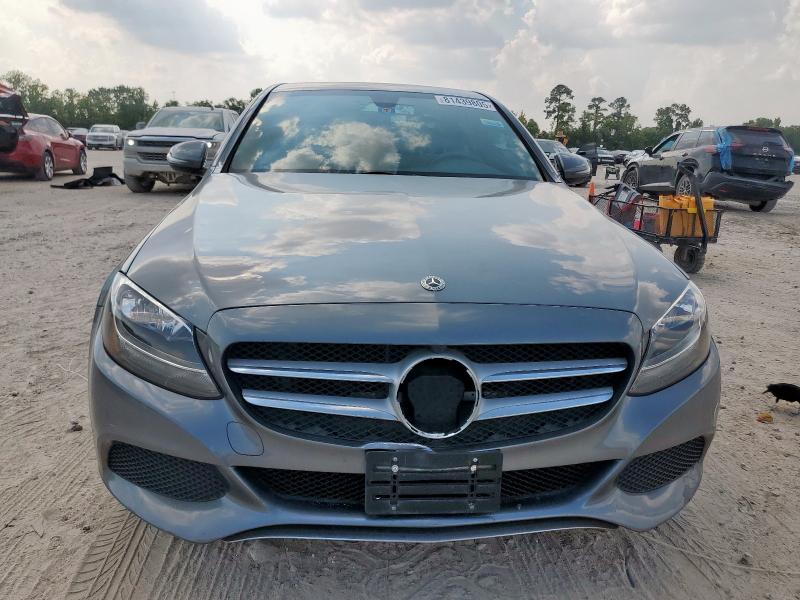 55SWF4JB2JU257338 - 2018 MERCEDES-BENZ C 300 GRAY photo 5