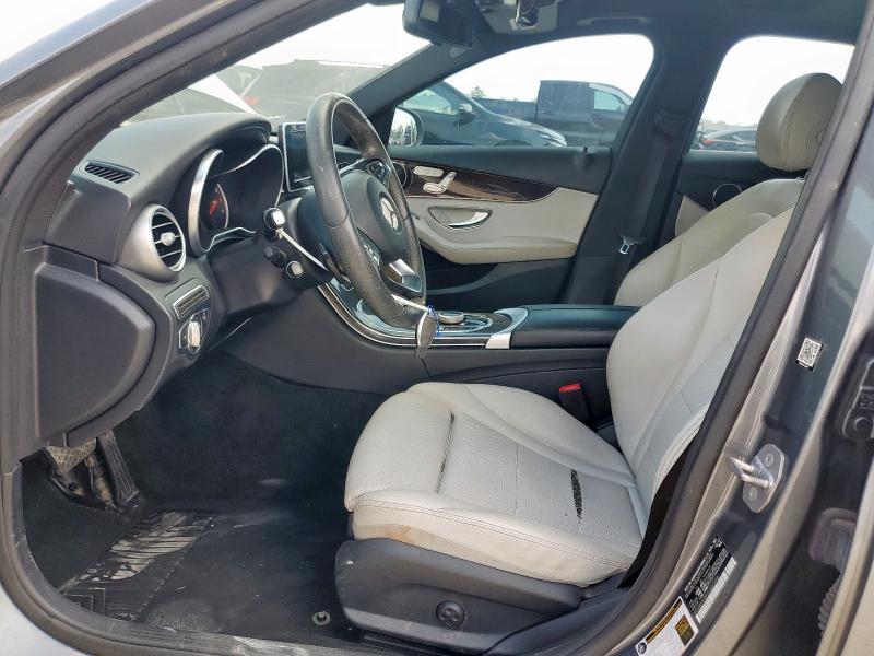 55SWF4JB2JU257338 - 2018 MERCEDES-BENZ C 300 GRAY photo 7