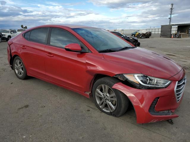 KMHD84LF4HU167625 - 2017 HYUNDAI ELANTRA SE RED photo 4