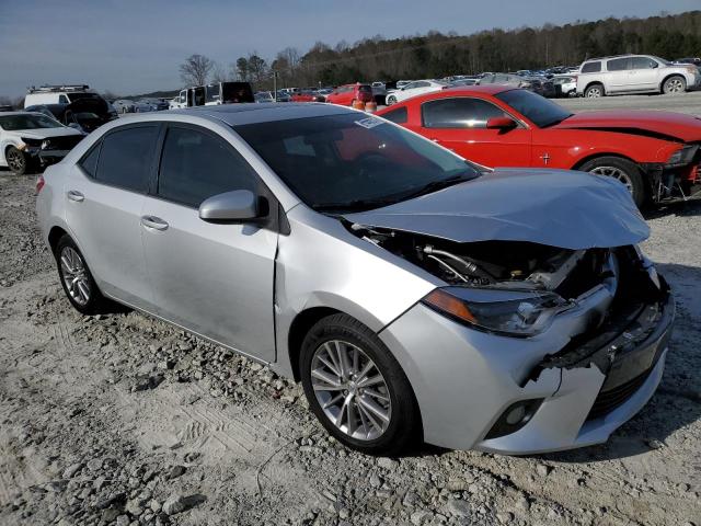 2T1BURHE1FC353010 - 2015 TOYOTA COROLLA L SILVER photo 4