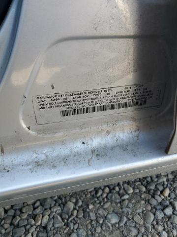 3VWJZ7AJ5AM003577 - 2010 VOLKSWAGEN JETTA S ვერცხლისფერი ფოტო 12