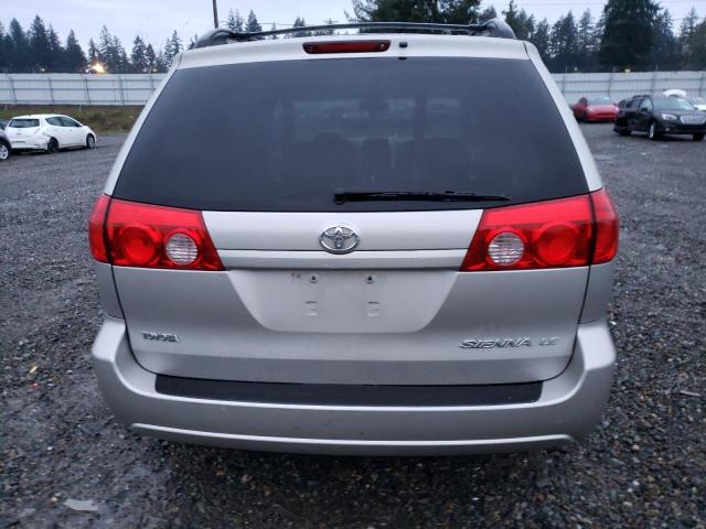 5TDZA23C66S566787 - 2006 TOYOTA SIENNA CE GRAY photo 6