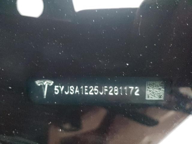 5YJSA1E25JF281172 - 2018 TESLA MODEL S Կարմիր լուսանկար 13