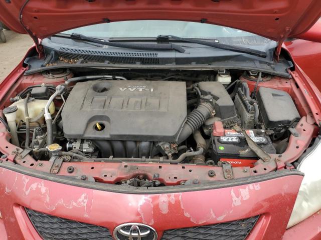 2T1BU4EE6AC298781 - 2010 TOYOTA COROLLA BASE RED photo 11