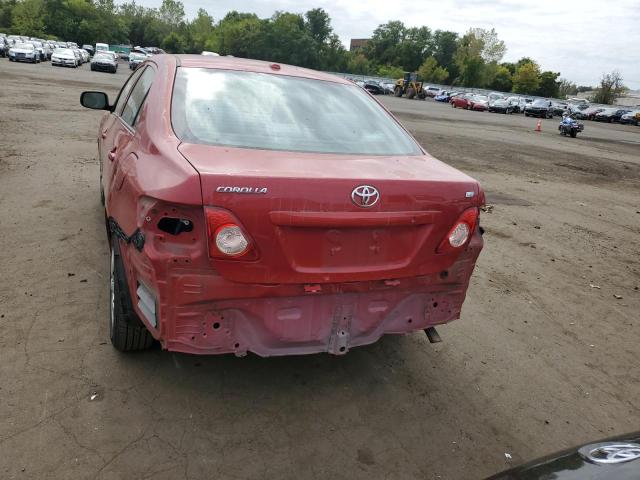 2T1BU4EE6AC298781 - 2010 TOYOTA COROLLA BASE RED photo 6