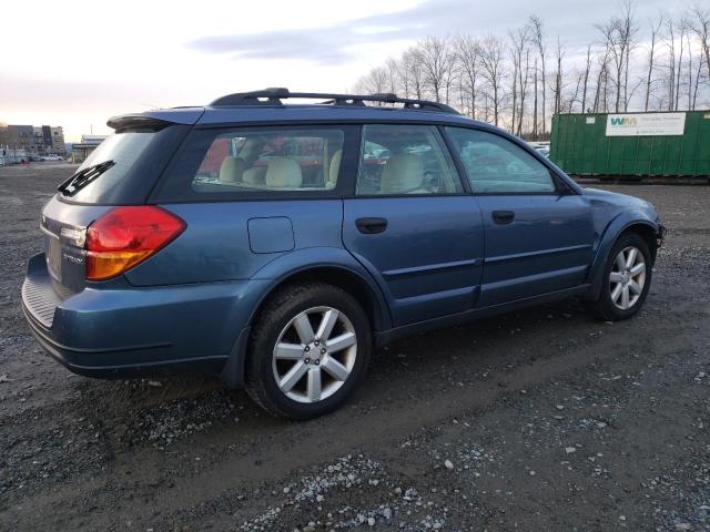 4S4BP61C667309421 - 2006 SUBARU LEGACY OUTBACK 2.5I BLUE photo 3