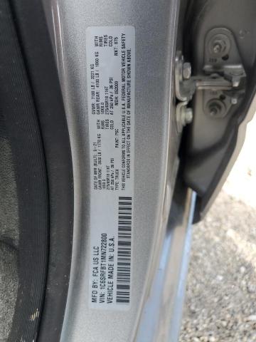 1C6SRFBT1MN722800 - 2021 RAM 1500 BIG HORN/LONE STAR GRAY photo 12