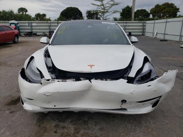 5YJ3E1EA3MF085252 - 2021 TESLA MODEL 3 WHITE photo 5