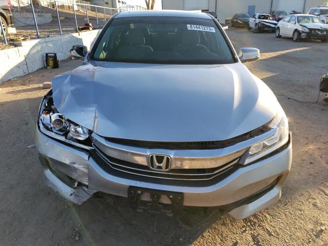 1HGCR2F79HA187961 - 2017 HONDA ACCORD EX SILVER photo 5