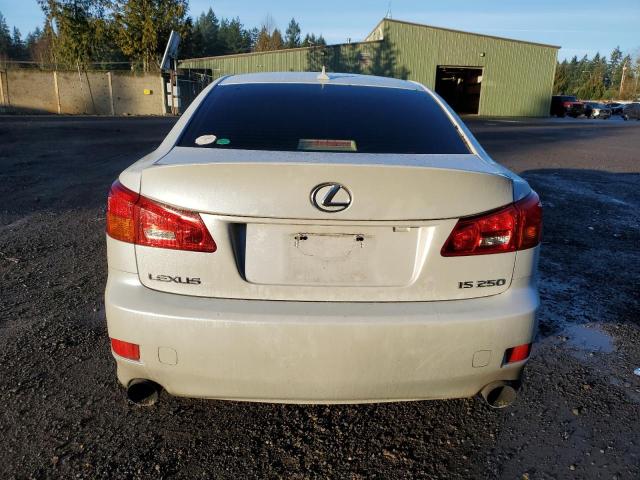 JTHBK262482065889 - 2008 LEXUS IS 250 WHITE photo 6