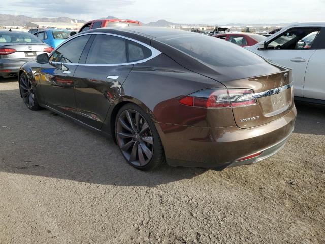 5YJSA1CP7DFP05860 - 2013 TESLA MODEL S BLACK photo 2