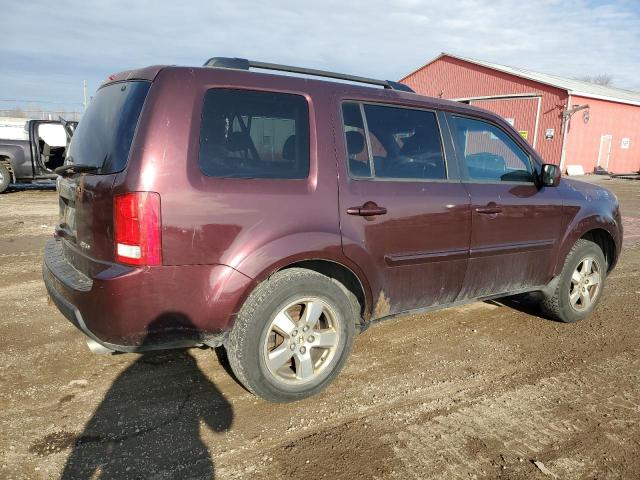 5FNYF485X9B031585 - 2009 HONDA PILOT EXL BURGUNDY photo 3