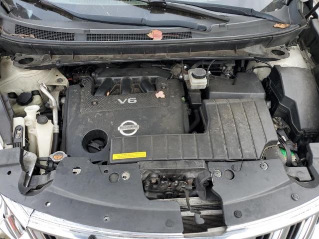 JN8AZ1MW3AW116195 - 2010 NISSAN MURANO S WHITE photo 12