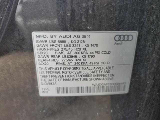 WA1DGAFE3FD006893 - 2015 AUDI Q7 PRESTIGE BLACK photo 13