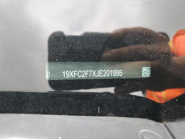 19XFC2F7XJE201995 - 2018 HONDA CIVIC EX BLACK photo 12