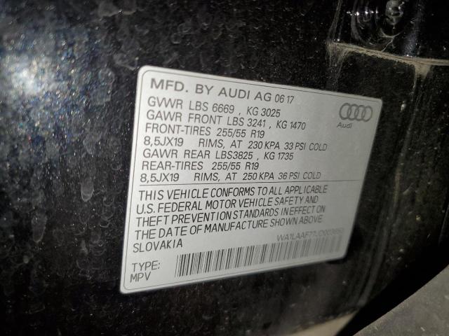 WA1LAAF77JD003650 - 2018 AUDI Q7 PREMIUM PLUS Schwarz Foto 13