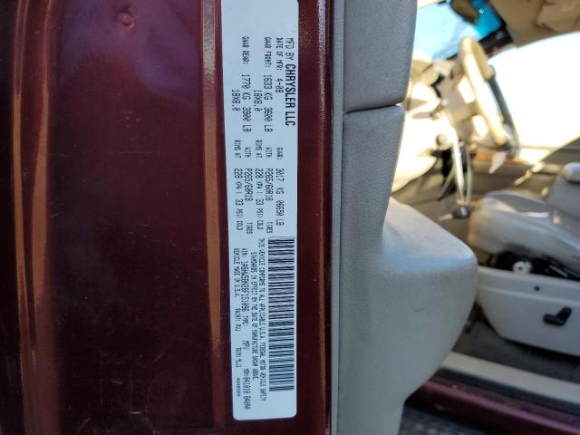 1A8HW58N28F151096 - 2008 CHRYSLER ASPEN LIMITED BURGUNDY photo 13