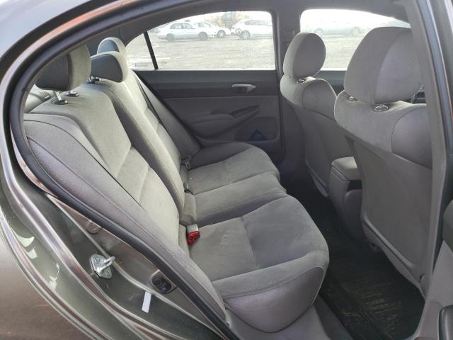 2HGFA15558H300966 - 2008 HONDA CIVIC LX GRAY photo 10