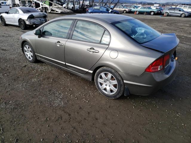 2HGFA15558H300966 - 2008 HONDA CIVIC LX GRAY photo 2