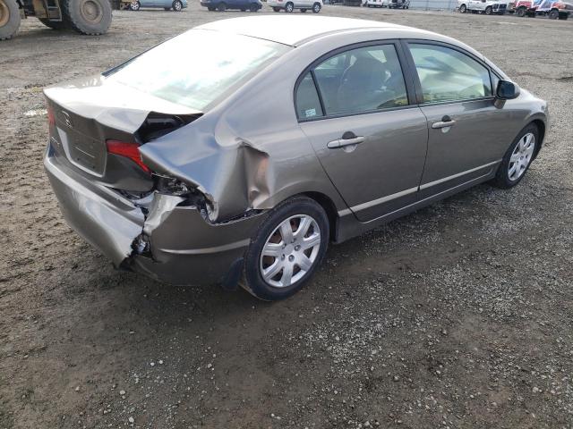 2HGFA15558H300966 - 2008 HONDA CIVIC LX GRAY photo 3