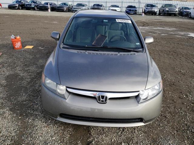 2HGFA15558H300966 - 2008 HONDA CIVIC LX GRAY photo 5