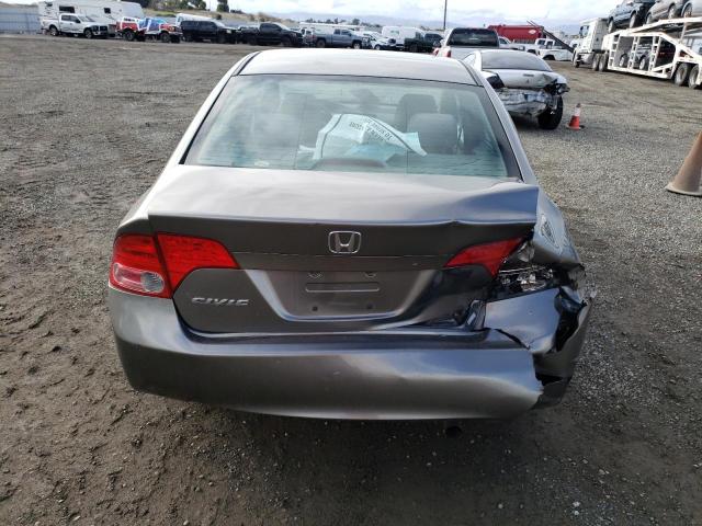 2HGFA15558H300966 - 2008 HONDA CIVIC LX GRAY photo 6