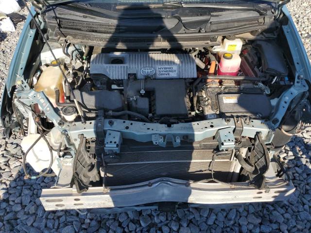 JTDKN3DU2D1686115 - 2013 TOYOTA PRIUS TURQUOISE photo 11