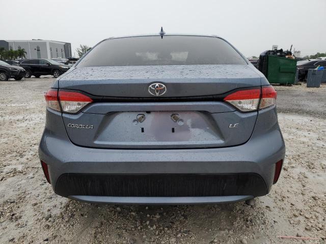 JTDVPMAE2N3022283 - 2022 TOYOTA COROLLA LE BLUE photo 6