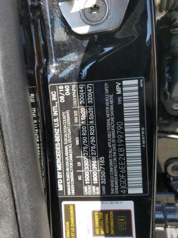 4JGDF6EE2KB199790 - 2019 MERCEDES-BENZ GLS 450 4MATIC BLACK photo 14