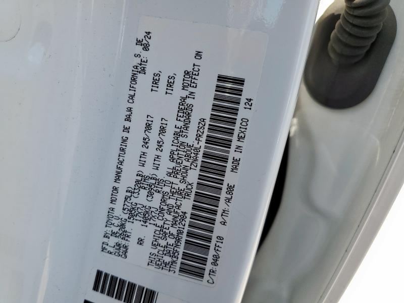 3TMKB5FN9RM012984 - 2024 TOYOTA TACOMA DOUBLE CAB Blanc photo 13
