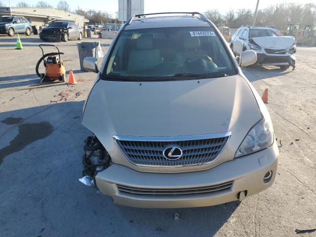 JTJHW31U882046502 - 2008 LEXUS RX 400H GOLD photo 5