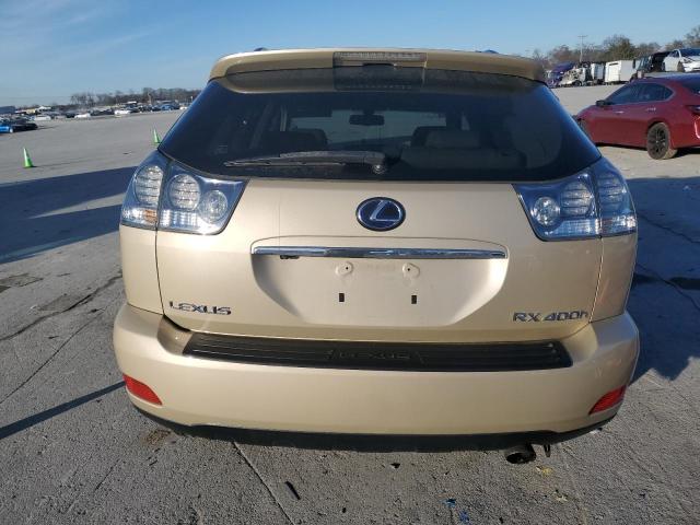 JTJHW31U882046502 - 2008 LEXUS RX 400H GOLD photo 6