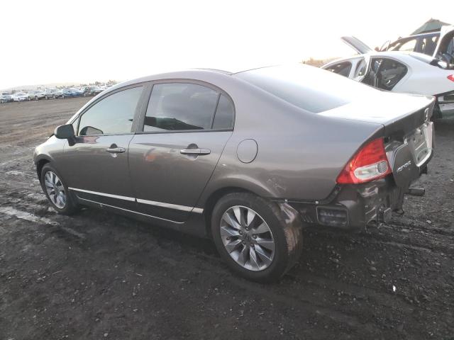 1HGFA16879L009866 - 2009 HONDA CIVIC EX GRAY photo 2